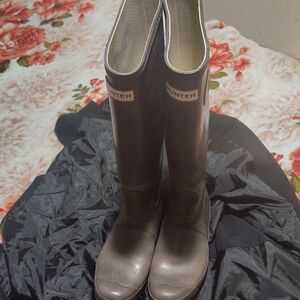 Hunter Women's Dark Green Rain Boots